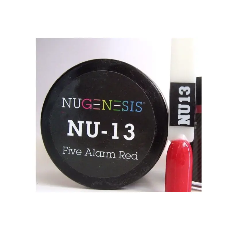 Nugenesis Dip Nail NU13 Five Alarm Red 1x2oz