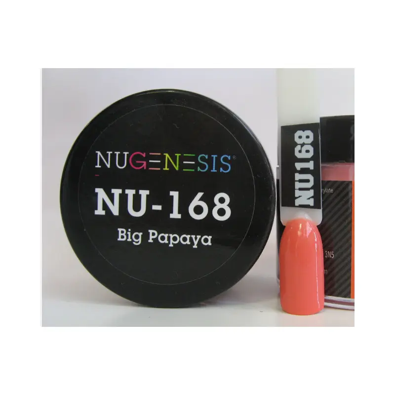 Nugenesis Dip Nail NU168 Big Papaya 1x2oz