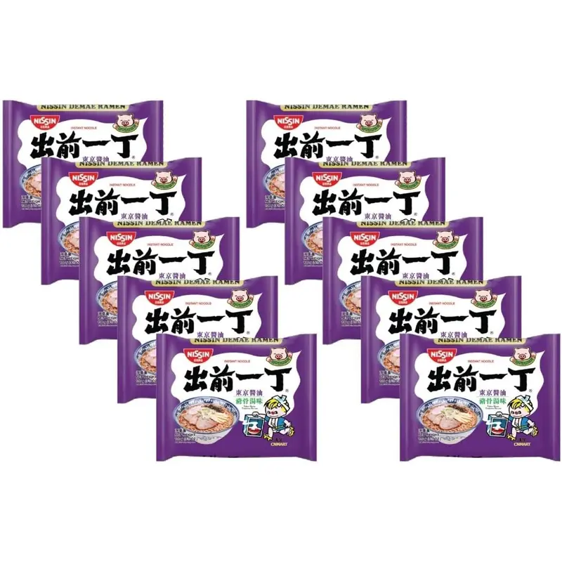 Nissin Demae Ramen Tokyo Shoyu Tonkotsu -  Xoung Ion Nuoc Tuong Tokyo 100g x 30