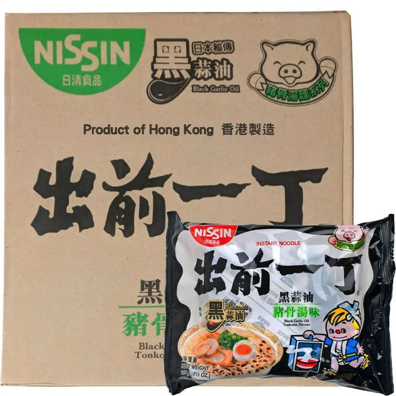 Nissin Noodles HK - Black Garlic Oil Tonkutsu  30 x100g box