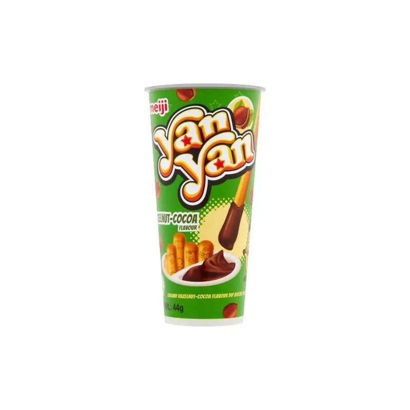 Meiji Yan Yan Hazelnut Cocoa Dip Biscuit Snack  44g x1