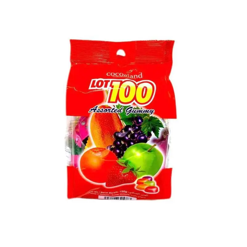 Lot 100 Assorted Flavoured Gummy   150g x1