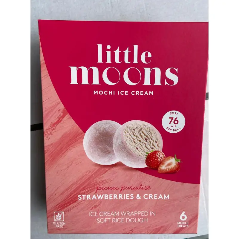 LM Ice-cream Mochi -Strawberries & Cream-(32g x6pcs) x1