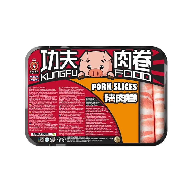 KUNG FU Pork Slices Thit Heo Cat Lat Dong Lanh 400g x 1