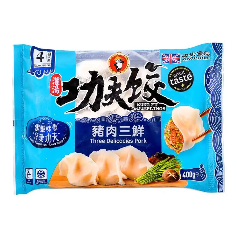 KUNG FU Three Delicacies Pork Dumplings-Hoanh thanh 400g x1
