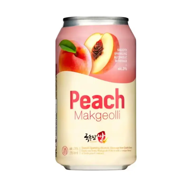KSD Rice Makgeolli Peach, Can () (Alc 3%) 350ml x1