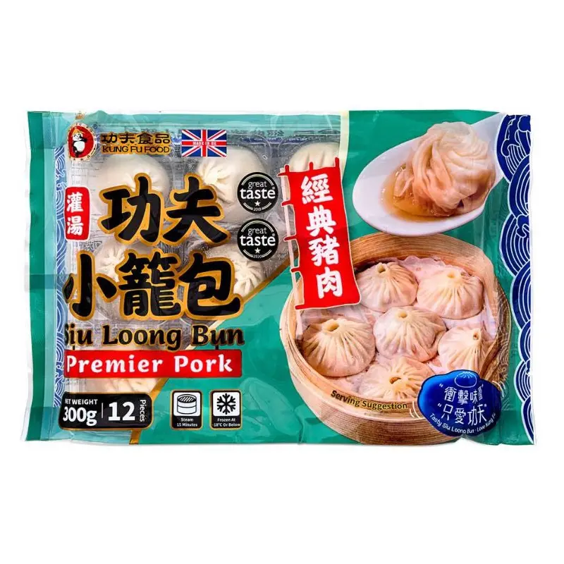 KUNG FU Frozen Pork Siu Loong Bun- Sup Tieu Long Bao 300g x1