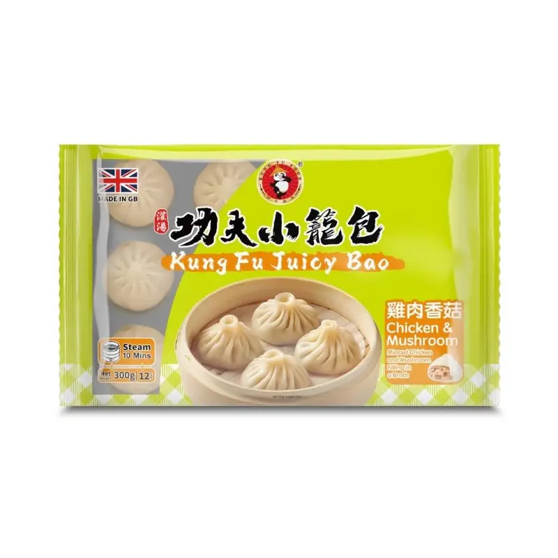 KUNG FU Juicy Bao-Chicken & Mushroom- Ga nam huo ng Tieu Long Bao 300g x1