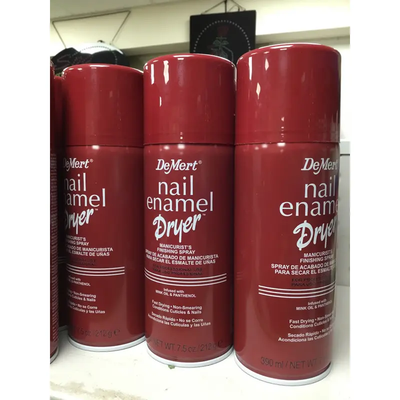 14579 Demert Nail Enamel Dryer Manicure finish spray 12 x 212gr 11B 12A