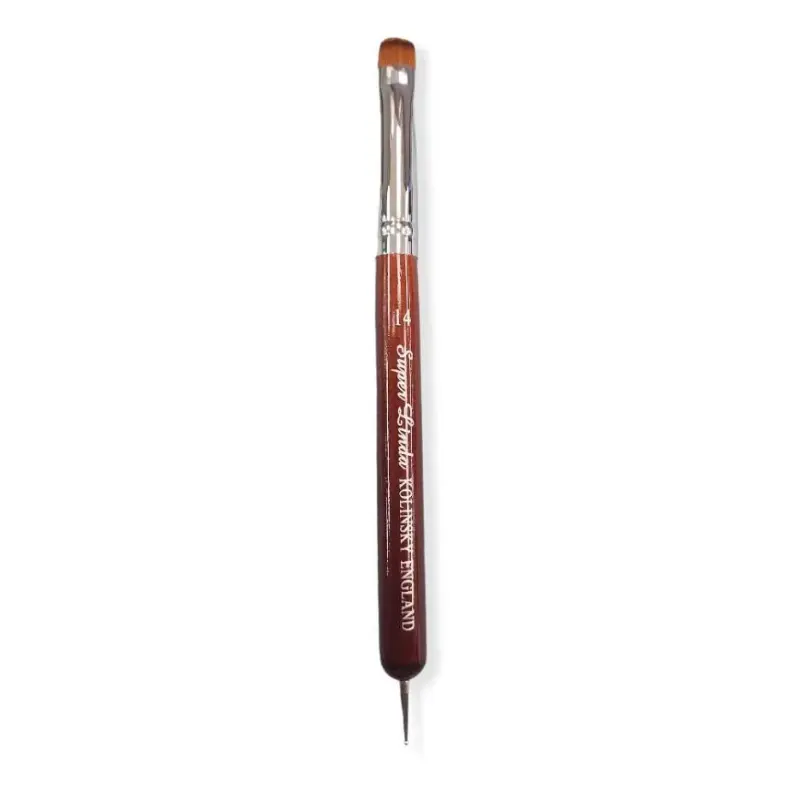 13551-Brown French Brush With Dot Tool - choi french-1x1pc
