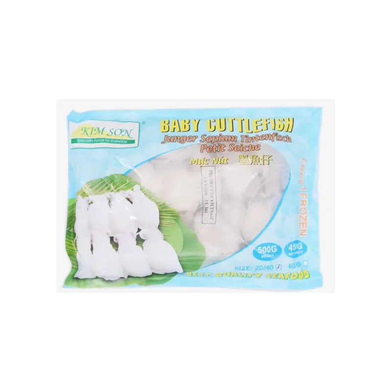 KimSon Frozen Baby Cuttlefish(40/60) Muc Nho Dong Lanh 40/60, 1x500gr