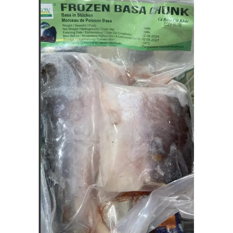 Kimson Frozen Basa Fish Chunk  Ca basa Cat Khuc 1kg x 1