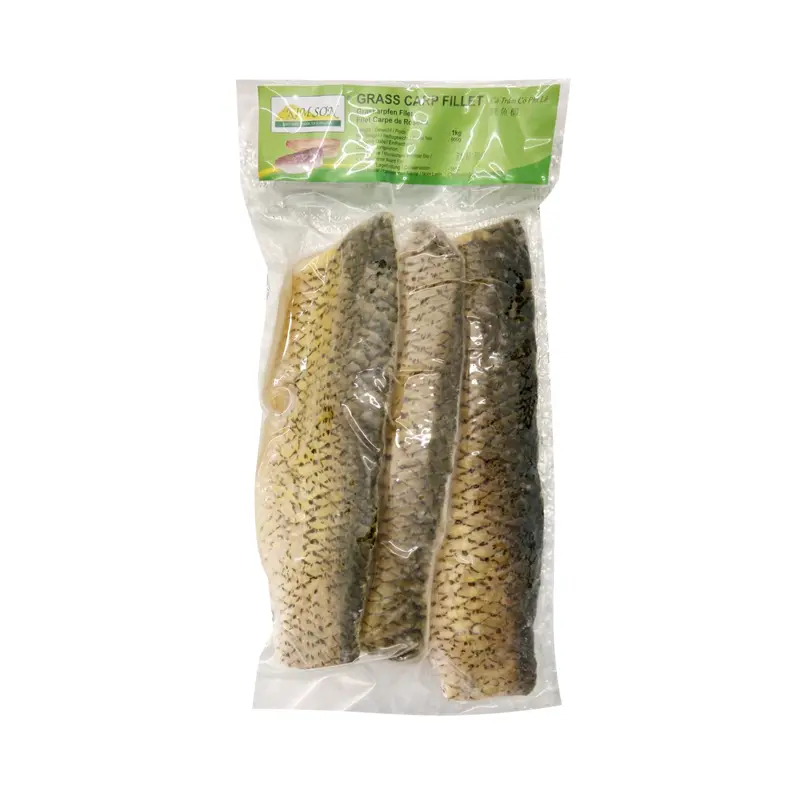 Kimson Grass Carp Fillet  Ca Tram Co Phi Le  1kg x 1