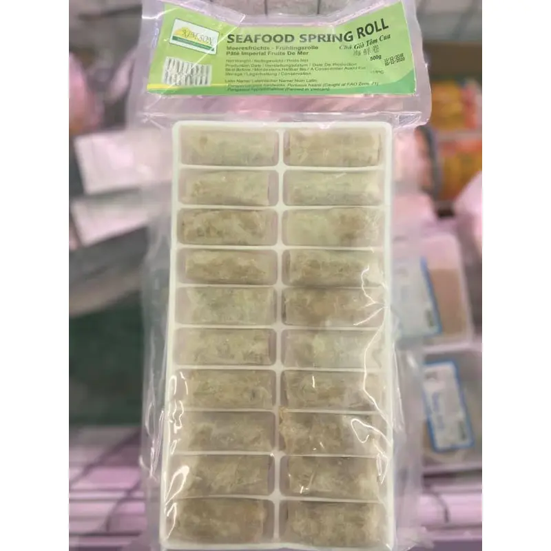 Kim Son Frozen Seafood Spring Roll Cha Gio Hai San Dong Lanh 500g x 1