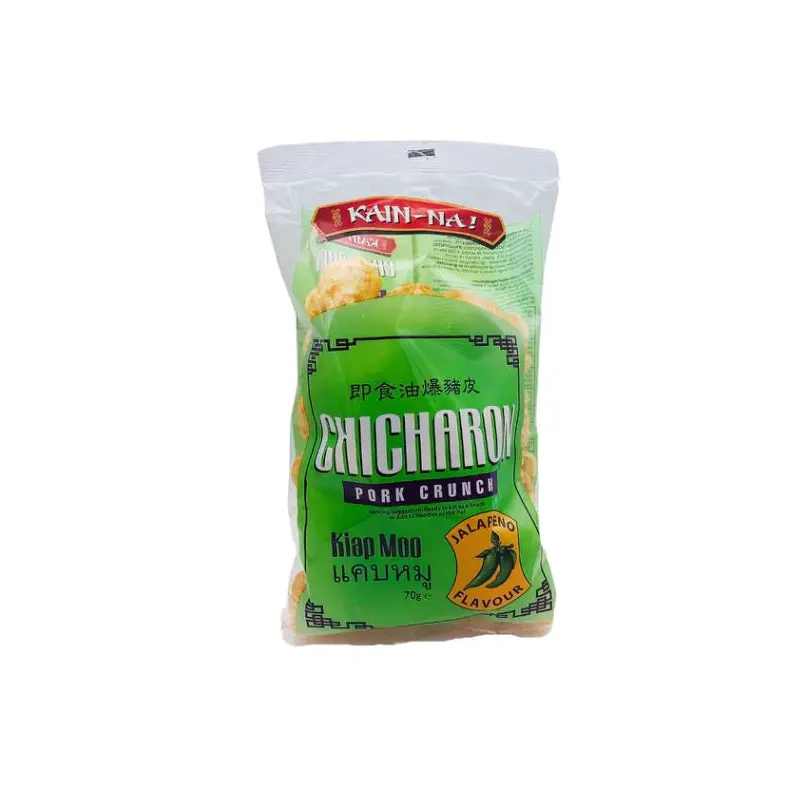Kain-Na! Chicharon / Kiap Moo / Pork Crunch Jalapeno Flavor 70g x1