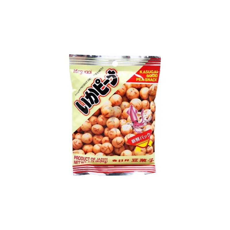 Kasugai Ika Peana Seasoned Peanut Snack - Snack dau phong vi muc 62g x1
