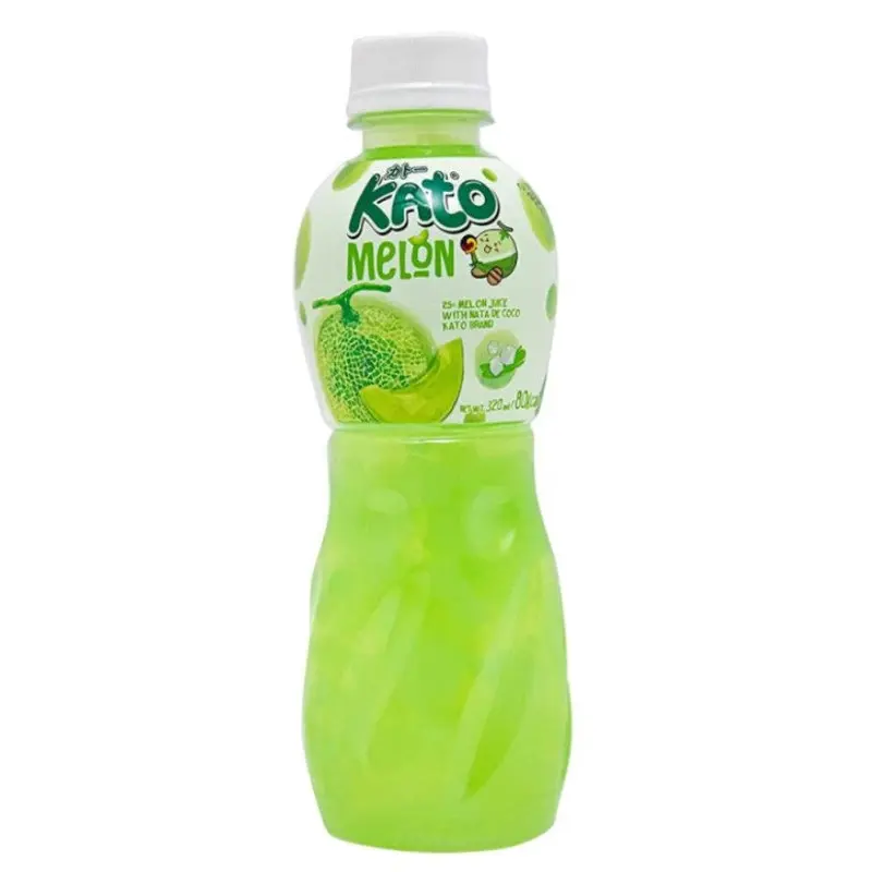 Kato Nata De Coco Melon Juice Nuoc dua luoi 320ml x1