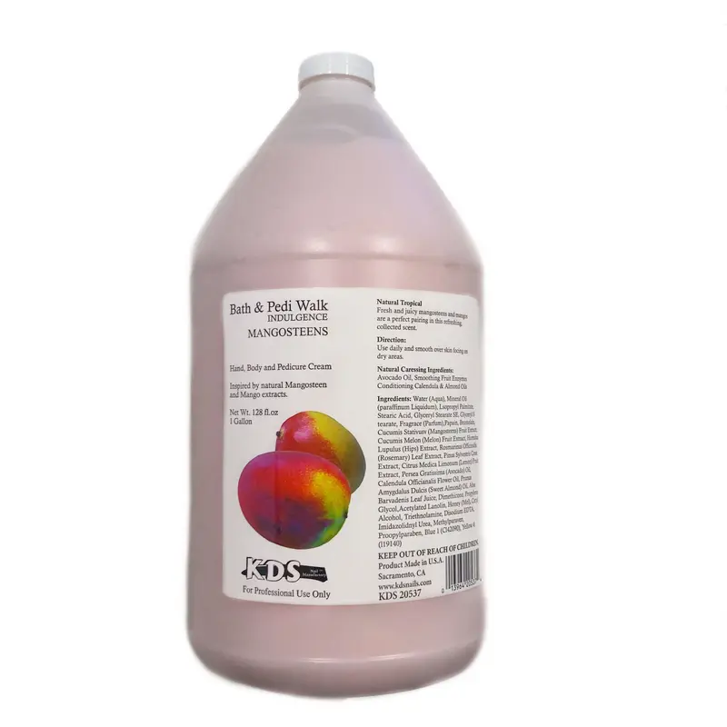 KDS Bath & Pedi Walk Mango Flavour Lotion Duong Am Huong Xoai 1 gal x 1