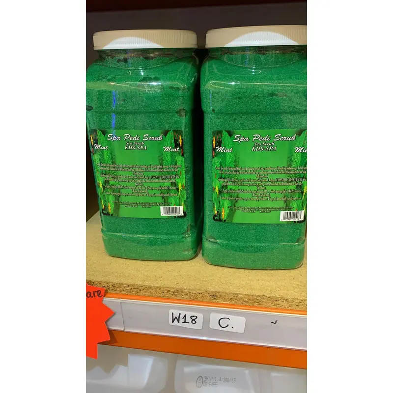 KDS Pedicure Scrub Mint 1027 Muoi Cha Chan 1 gal x 4