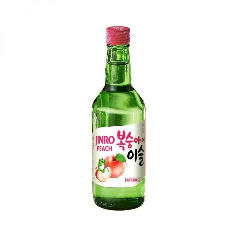 Jinro Chamisul Soju - Peach Flavour  () Soju Han Quoc (Huong dao)13% Alc./Vol  350ml x1