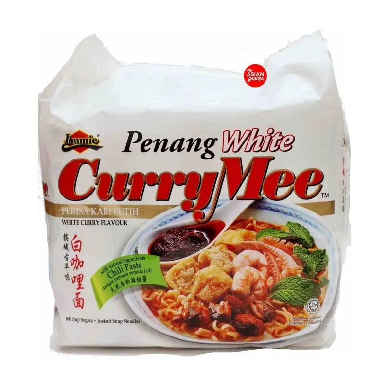 Ibumie Noodles White Curry Flavour 4-in Multipack  (4) Mi Curry Trang 420g x1