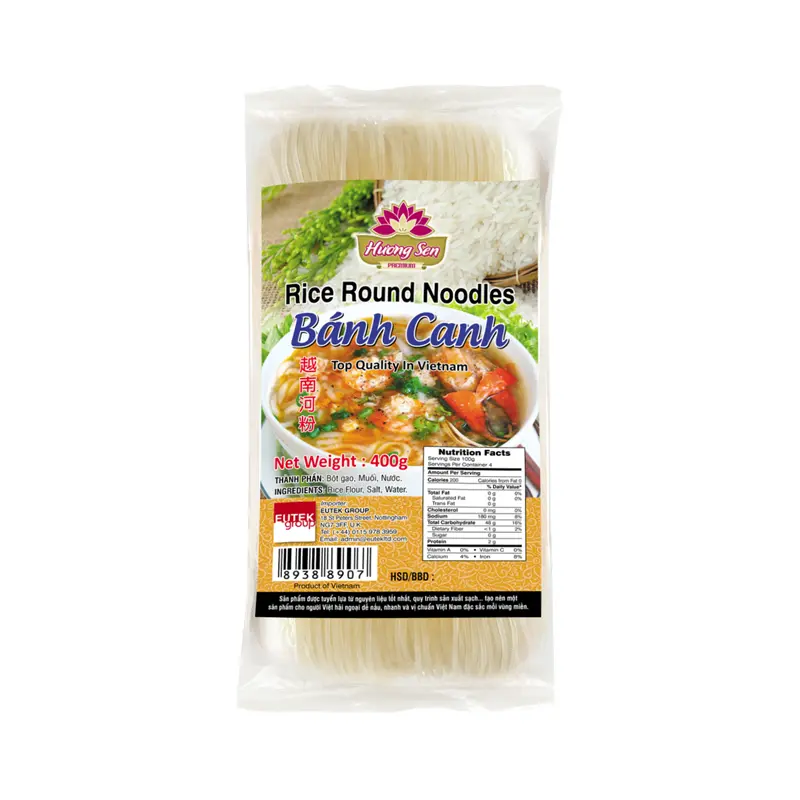 Huong Sen Rice Round Noodle Banh Canh 400gr x 1
