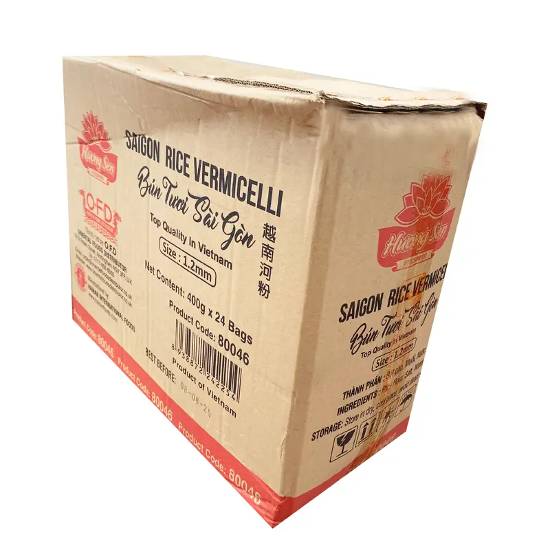 Huong Sen Saigon Rice Vermicelli  Bun Tuoi Sai Gon Size M 1.2mm 400gr x 24