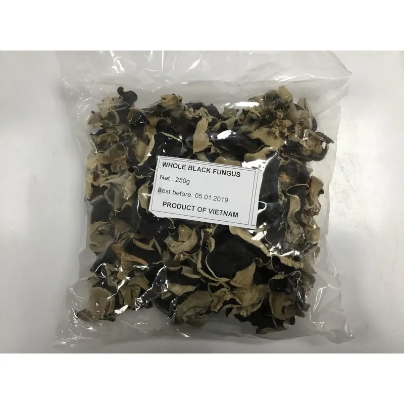 Huong Sen Whole Black Fungus Nam Meo Den Nguyen 250g x 1