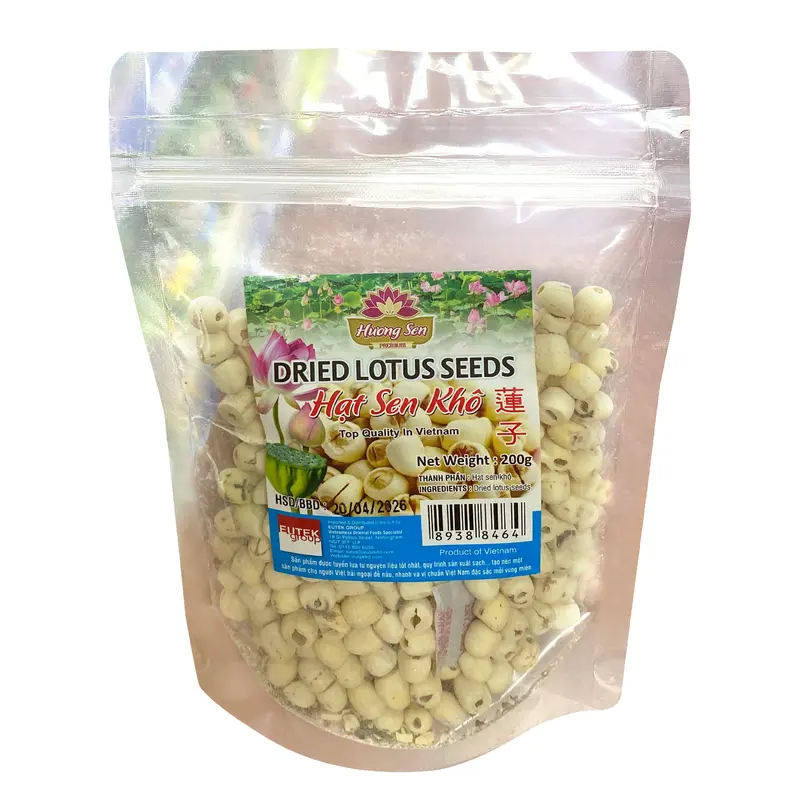Huong Sen Dried Lotus Seeds Hat Sen Kho 200g x 24 Bags