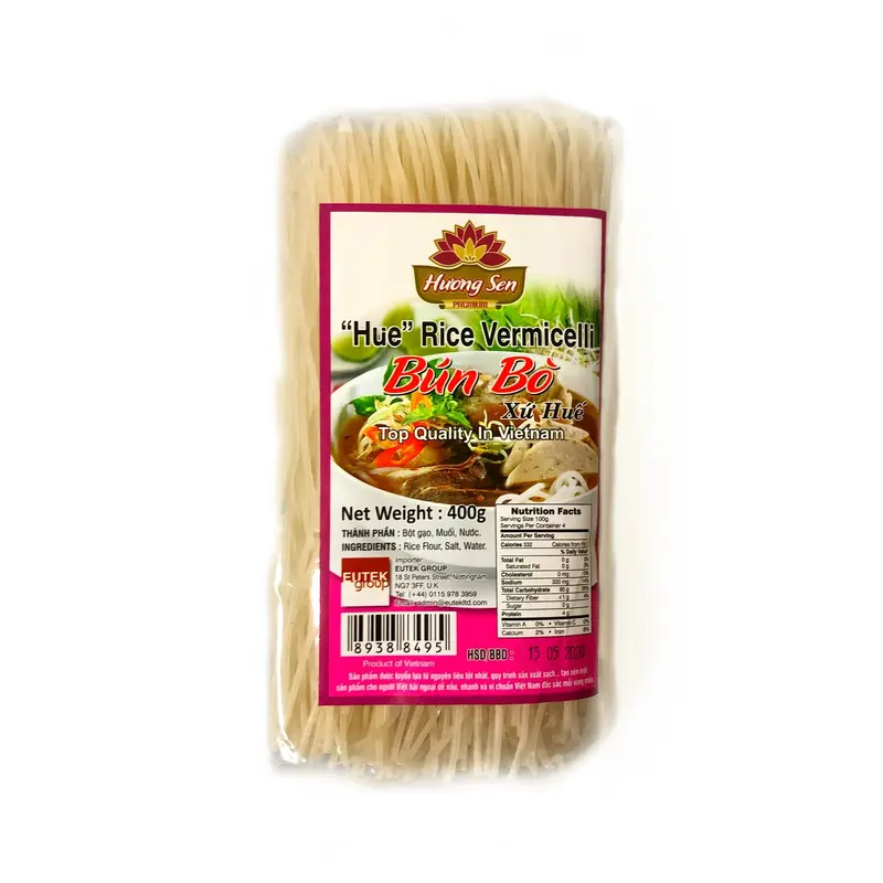 Huong Sen Hue Style Rice Vermicelli Bun Bo Hue 1.8mm 400g x 30
