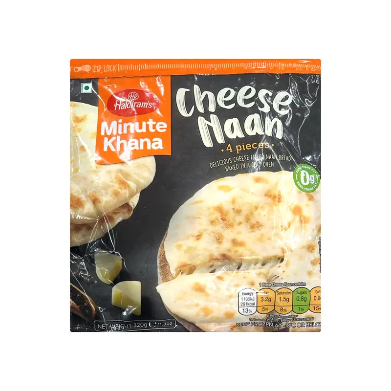 HALDIRAMS MINUTE KHANA CHEESE NAAN (4 PCS)