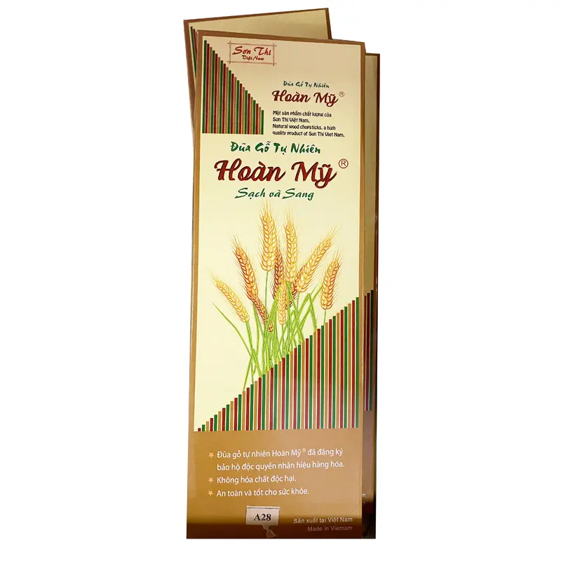 Hoan My Chopstick Premium Quality Dua An Hoan My Mau Nau 10 Pairs 1set x 1