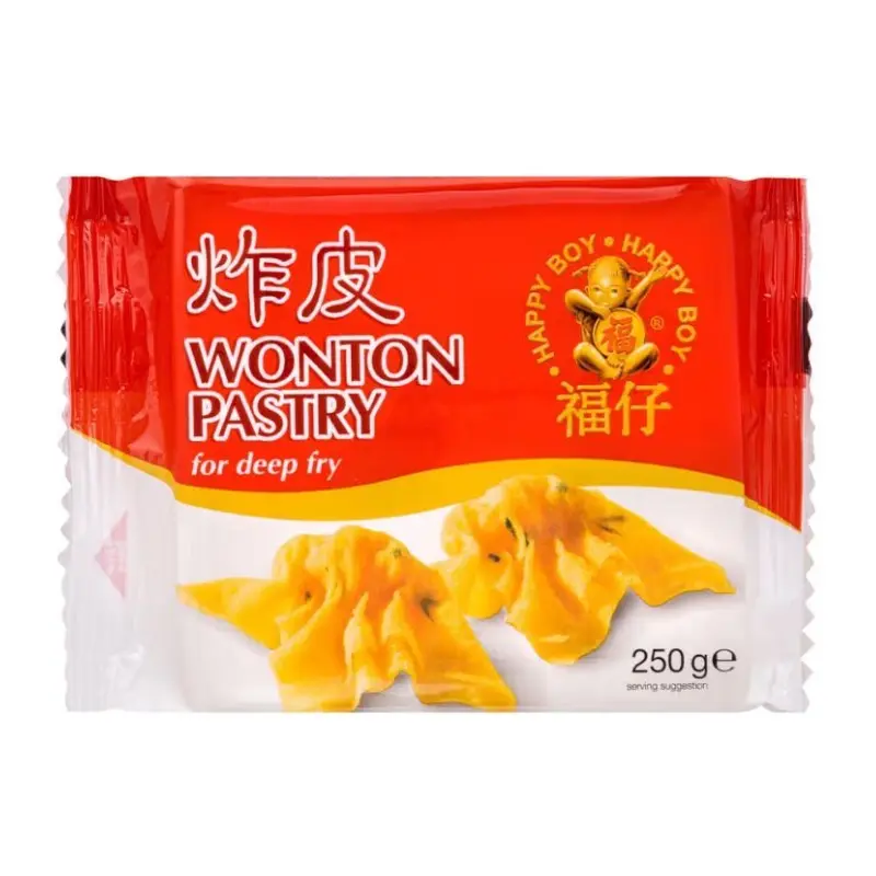 Happy Boy Frozen Wonton Pastry (DeepFry) 48x250g (box)