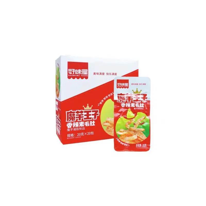 HAOWEIWU Hot & Spicy Konjac Snack  20gx20bags x1