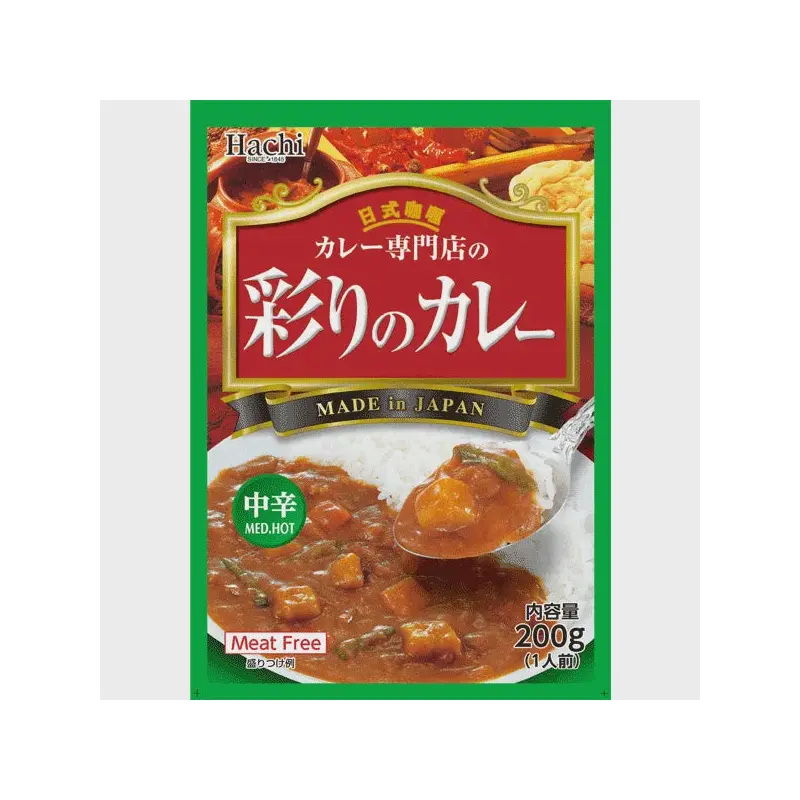 Hachi Irodori No Curry Med Hot Hachi- Sot Ca ri cay vua 200g x1