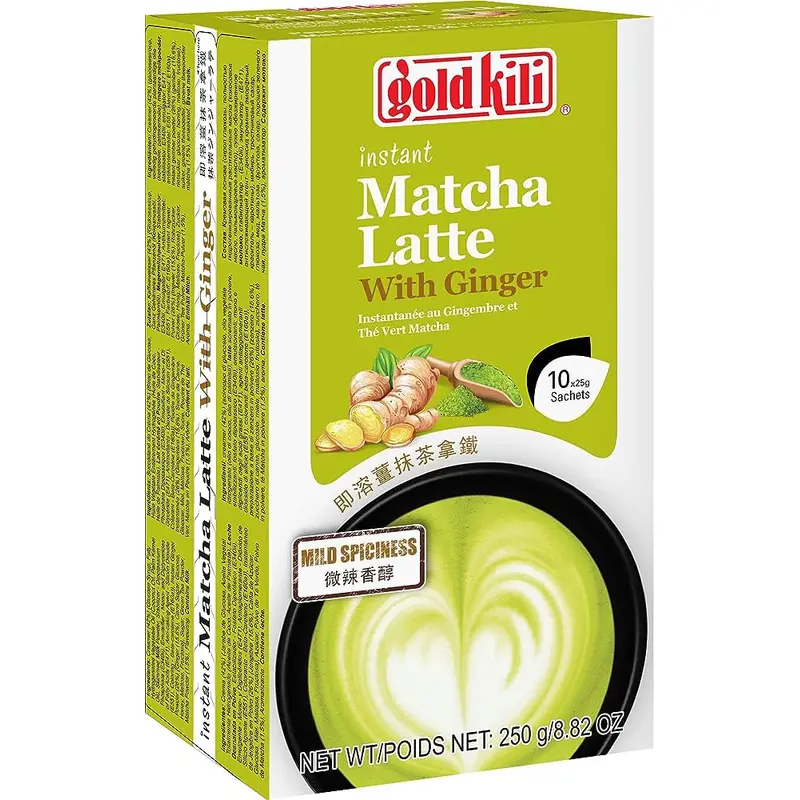 Gold Kili Matcha Ginger Latte Box Tra Xanh Gung 250g x1