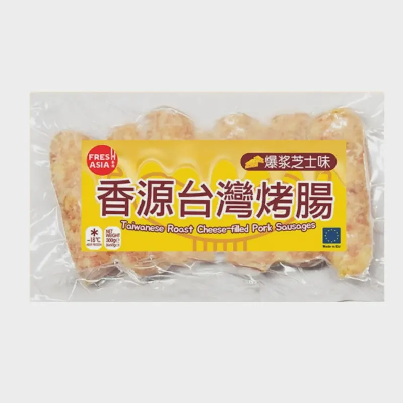FRESHASIA Taiwanese Roast Cheese-filled Pork Sausages () Xuc xich nuong pho mai Dai Loan 300g x1
