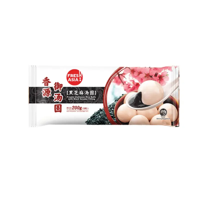 FRESHASIA Black Sesame Rice Ball Che Troi Nuoc Nhan Me Den Dong Lanh  200g x 24