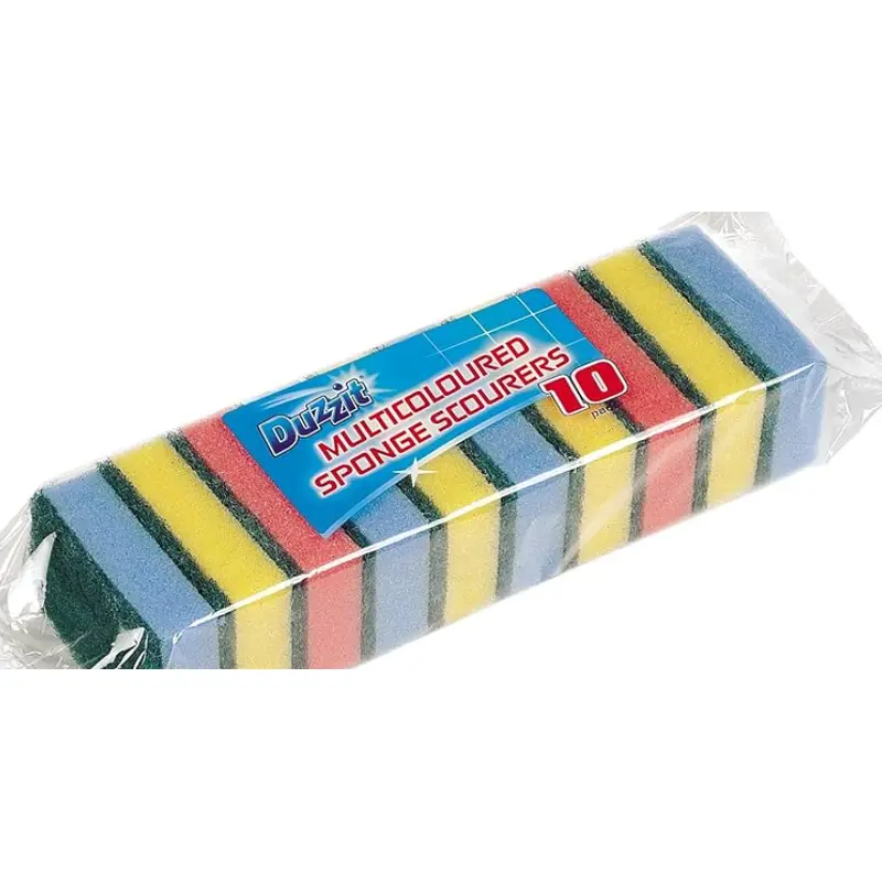 11939 Duzzit Sponge Scourers pack 20's for Multipurpose cleaning x1