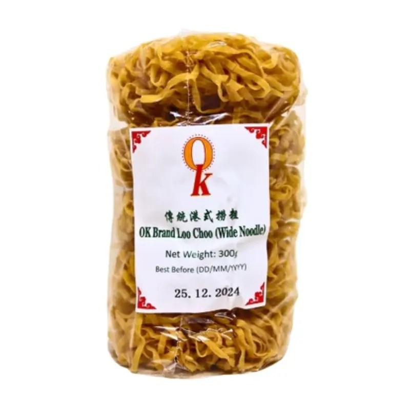 09910-0 OK Brand Loo Choo (Broad Noodle) 300g x20