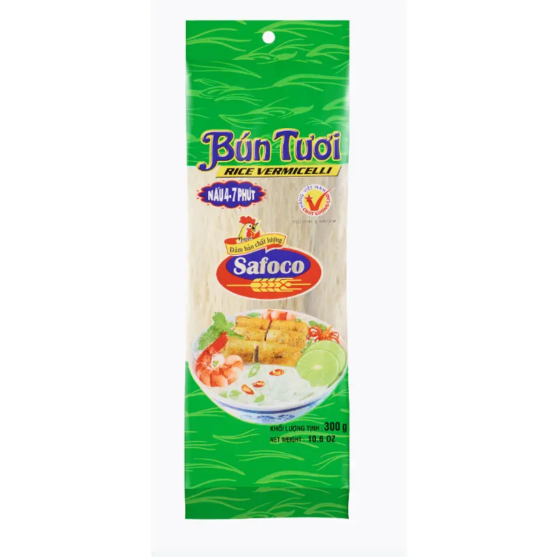 080073 Safoco Rice Vermicelli Bun Tuoi 300g x 15