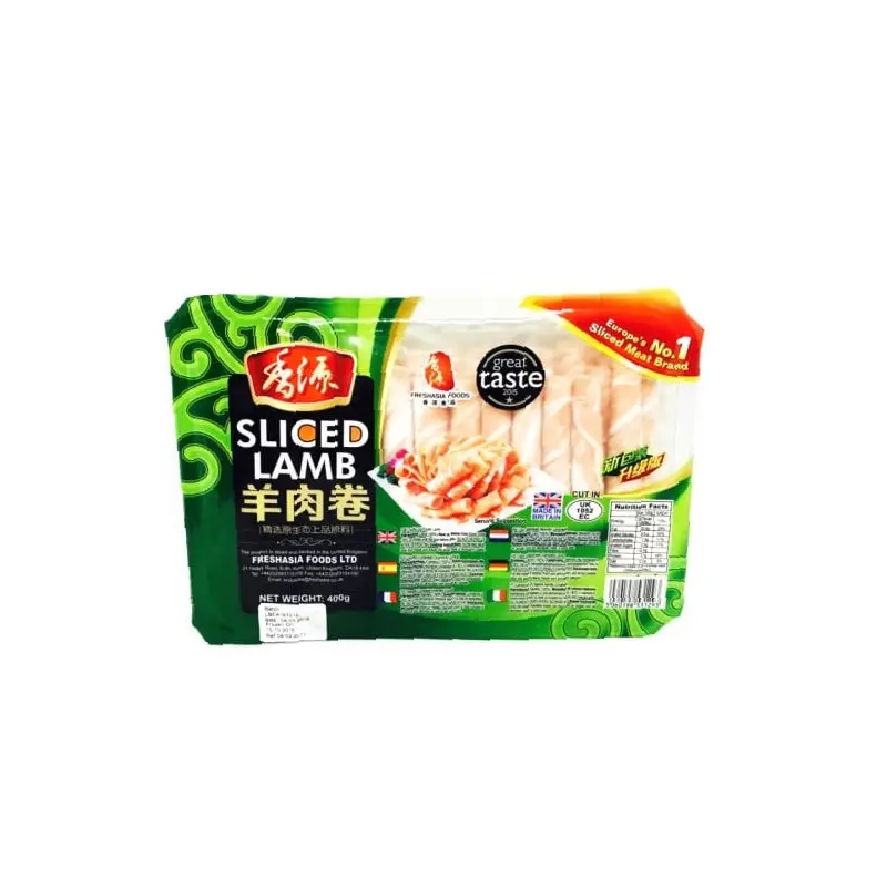 Fresh Asia Frozen Lamb Slice Cuu Cat Lat Dong Lanh  400g x1