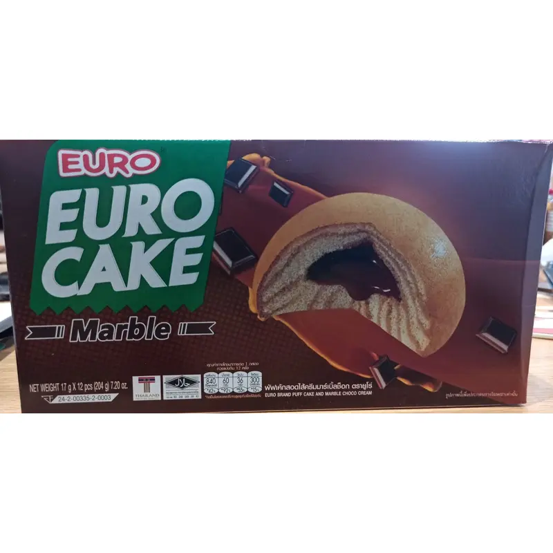 Euro Cake Chocolate Banh Trung Huong Socola 204gr x 1