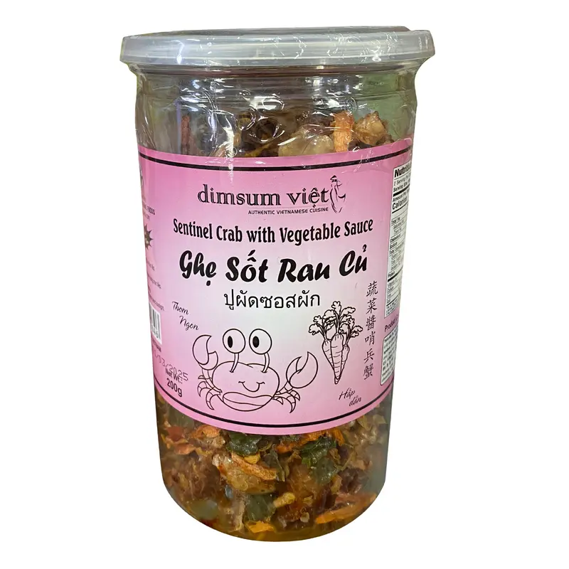 Dimsum Viet Sentinel Crab With Vegetable Sauce Ghe Sot Rau Cu  200g x 1