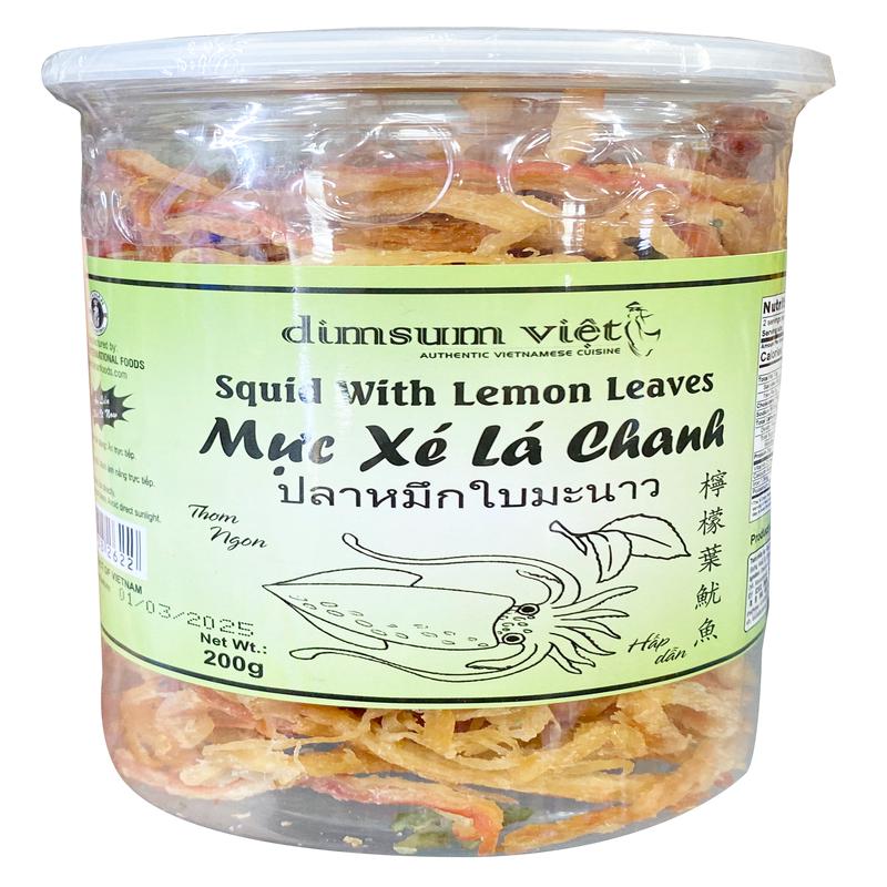 Dimsum Viet Squid With Lemon Leaves Muc Xe La Chanh 200g x1