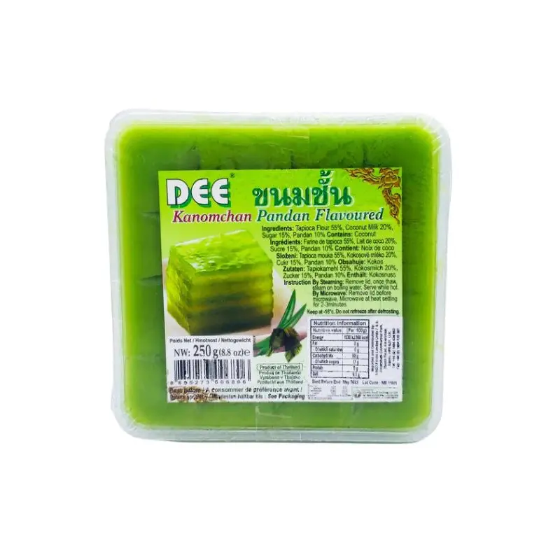 Dee Frozen Kanomchan Pandan Flavoured Dessert  Banh Mille-feuille la 250g x1