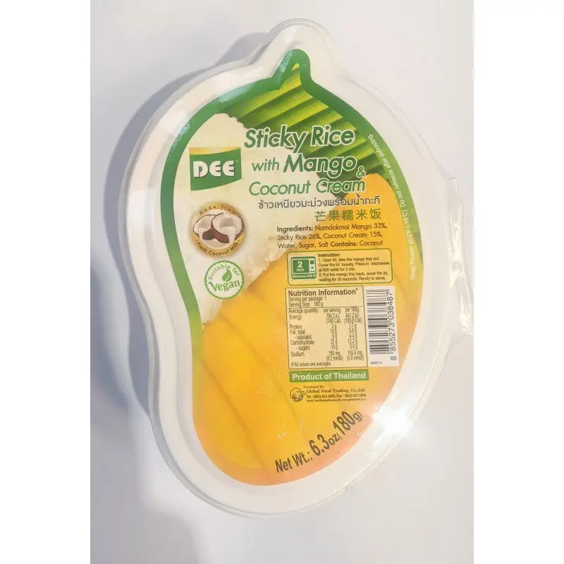 Dee Frozen Sticky Rice with Mango & Coconut CreamXoi Xoai Sot Dua 180g x1