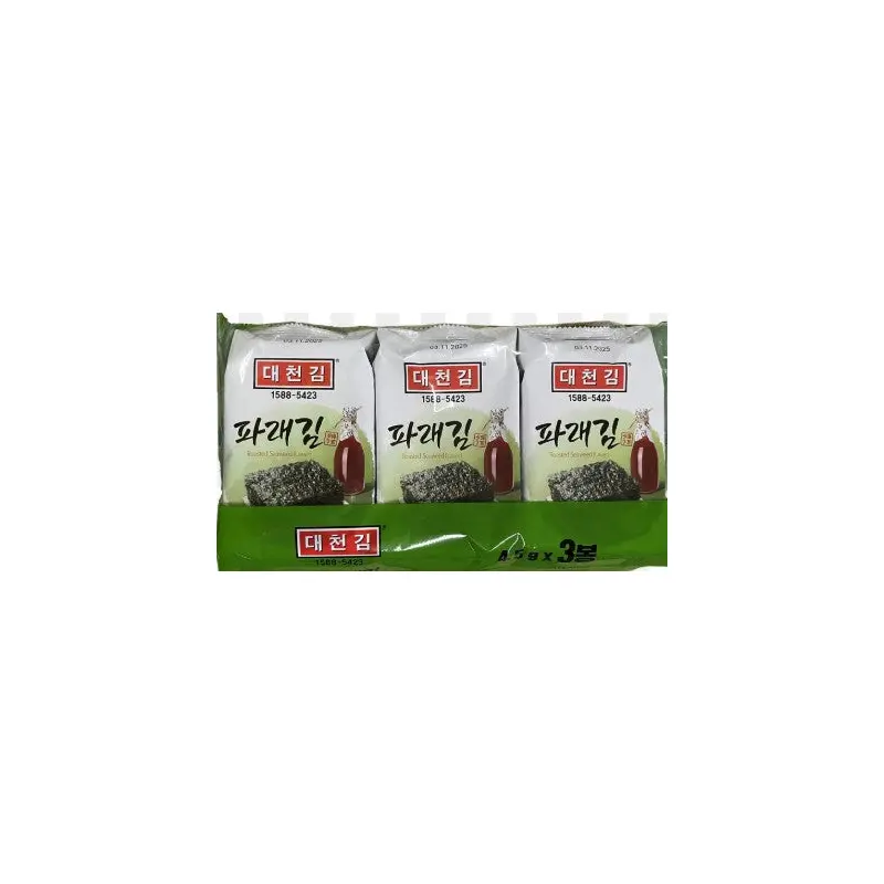 Daechun Seasoned Seaweed Dosirak (Green) 3 pack() (4.5g x3) x1