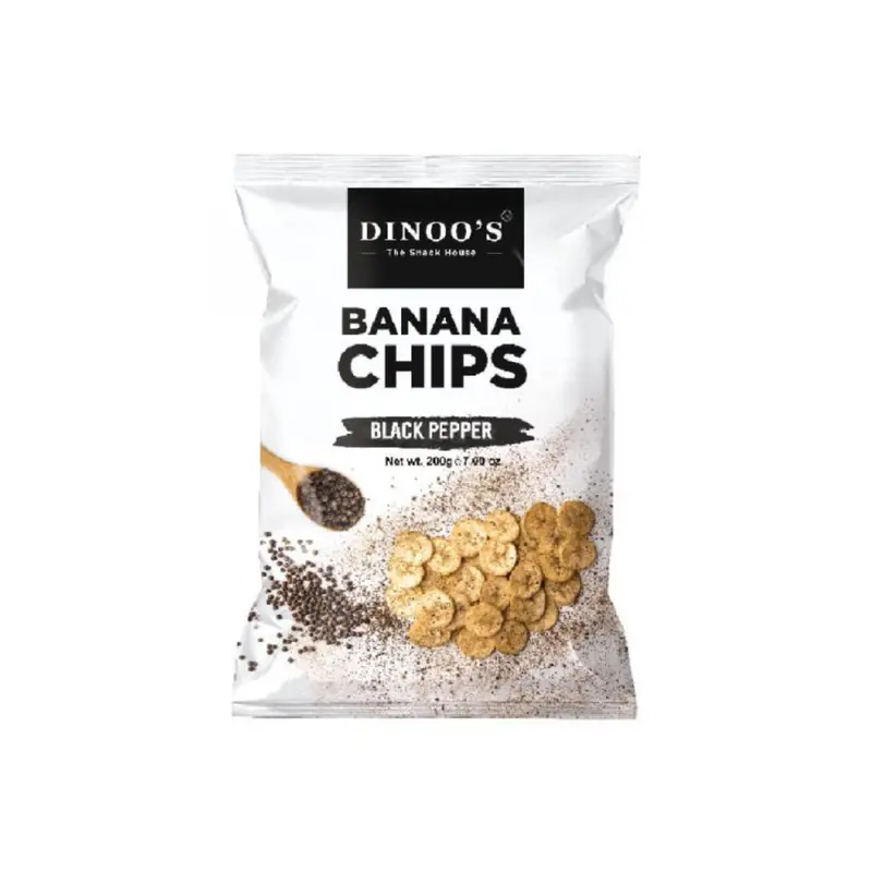 DINOO'S BANANA CHIPS BLACK PEPPER