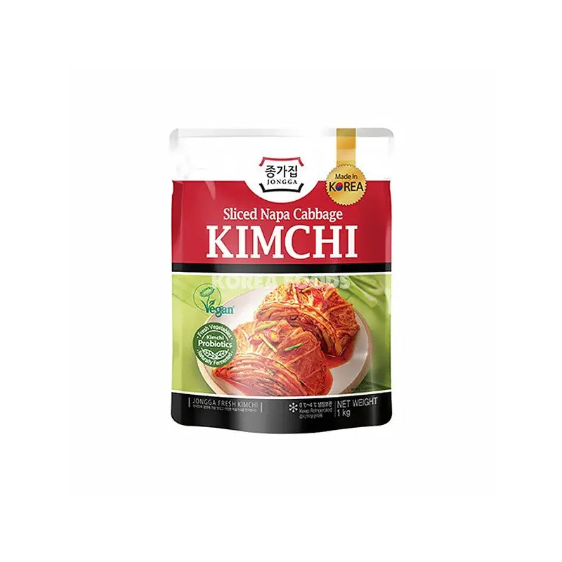 Chongga Mat Kimchi Fish Free Vegan (Cut Cabbage)  Kimchi chay 1kg x 1
